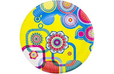 Бум тарелка Папирус д.230мм Адажио /10уп * 50шт/ (500шт) 13524