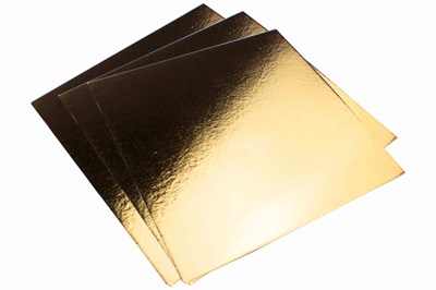 Подложка картонная 2,5мм 220х220мм зол/бел ФИН (10шт) 23197