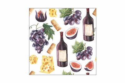 Салфетки 33х33 3-слойн. (PERO Prestige) 20л/12уп Шато 23844