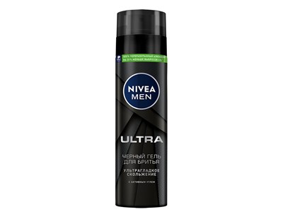 Гель для бритья Нивея 200гр ULTRA черный 1/12 НФ-00020595