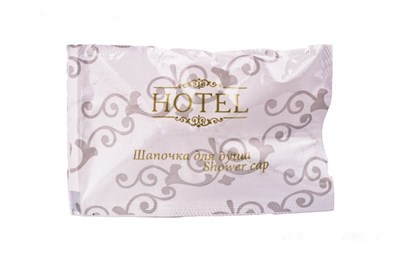 Саше шапочка одноразовая д/душа в пакете Hotel (300шт)																														 19326