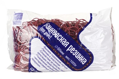 Резинки для денег  1000г (d50) 20кг красная LINGER 19973