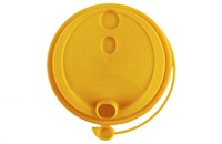 Крышка для стак. Покров д.80мм (0,250/0,330л) Желтая матовая (20уп х50шт)  (1000шт) 17999