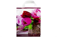 МП 25х30 Корзинка с тюльпанами /40уп х 25шт/ ПВД 60 мкм (1000шт) петля 15996