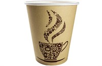 Бум стакан ЮГ 0,250л диам 80мм ГН BROWN COFFEE  /20уп * 50шт/ (1000шт)																														 НФ-00005623