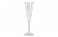 Бокал для Шампанского (флюте) прозр 160 мл  высокая ножка  (20/100шт)  10616