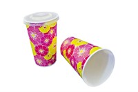 Бум стакан Виридо 0,400л диам 90мм ХН Цитрус Красный  /16уп * 50шт/ (800шт) 9529