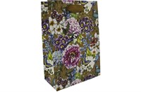 Бум пакеты   14 х 20 х 7Цветы крафт (20шт) L427 12733