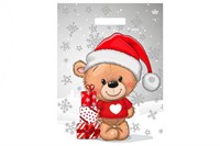 НГ Тико 31х40 Мишка с подарками /10уп х 50шт/ (500) выруб глянец 20279