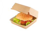 ОСК Короб под гамбургер BURGER L 120x120х70 крафт (60/240шт) 20423