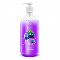 Крем-мыло Милана жидкое Черника в йогурте 1000 мл 1/6 НФ-00016379