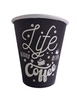 Бумажный стакан ЮГ Кофе жизни (LIFE COFFEE) 180 мл 70 мм 50/1000шт  НФ-00020556