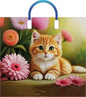Пакет ПЭ с пластмассовыми ручками 38х34+3см (90) (Рыжий котенок) Артпласт (х10/150) ВИЛСОН НФ-00022178