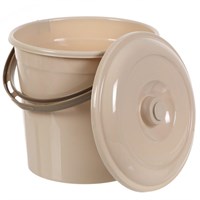 Ведро с крышкой 18л. Волна бежевый GU48 НФ-00025819