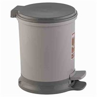 Контейнер для мусора 7л. с педалью серый НФ-00025843