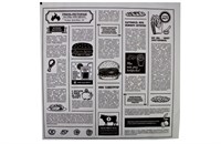 Бумага оберточная 305х305 парафин Газета 6упx500шт (3000шт) 12658