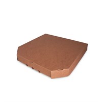 Короб для пиццы цельный гофрокартон  R410*410 бурый без печати 50 шт УП НФ-00015698