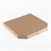 Короб для пиццы цельный гофрокартон  R350*350 бурый без печати 50 шт УП НФ-00015865