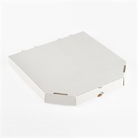 Короб для пиццы цельный гофрокартон  R260*260 БЕЛАЯ без печати 50 шт УП НФ-00015868