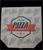 Короб для пиццы цельный гофрокартон R330*330 "ORIGINAL PIZZA" (ориджинал) бурый с печатью 50 шт. АРЧ НФ-00015871