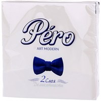 Салфетки Pero(Перо) Art Modern 33х33 "Белый" 2сл 20л, 8 в тр.уп. НФ-00016845