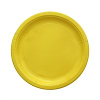 Бум тарелка ИнтроПластика д. 230 мм "Yellow" (50/500 шт) НФ-00024821