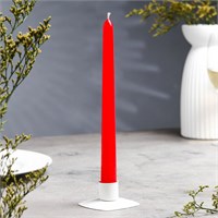 Свеча витая, 2.2×25 см, лакированная красная НФ-00025879