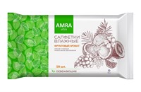 Бумфа Салфетки влажные АМРА (50шт) освежающие (18уп) 14953