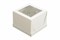 Короб картонный д/тортов с окном  260х260х210 CUBE BOX белый (50шт) 23988