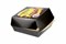 Фастфуд короб гамбургер М  102*102*65  Black FOOD (КБ) /9уп*50шт/ (450 шт) 23862