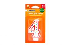 Свечи для торта PATERRA цифра 4 (48шт)