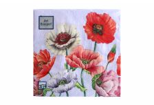 Салфетки 33х33 3 - слойн. Art Bouquet 20 шт (12 уп) Поле маков