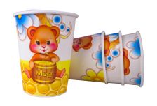 Бум стакан Экопак 0,250л детские диам 80мм Медведь /20уп * 50шт/ (1000шт)