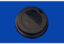 Крышка для стак. Л-ПАК д.80мм (0,250л) черная (20уп х100шт) (2000шт)