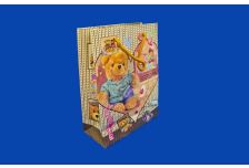 Бум пакеты   18 х 23 Крафт медведи (12 шт)