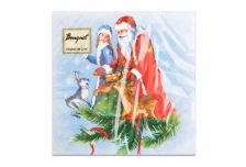 НГ Салфетки 33х33, 20 шт,3 сл. БОГЕТ (12 уп) НГ ЗИМНЯЯ СКАЗКА