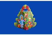 Подарочная упаковка 300г НГ  МАЛАЯ ЕЛКА-МИШКИ  (150шт)