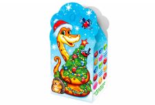 Подарочная упаковка 600г НГ ПИТОША  (200шт) Символ Змея+ игра Найди шарик