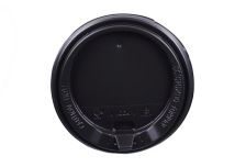 Крышка для стак. Бумажн.  д.80мм (0,250л) А  черная (10уп х100шт)  (1000шт) с откидным пит.