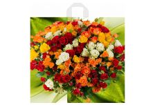 Пакет петля  Тико 42х44 Шикарный букет /6уп х 50шт/ ПВД 70мкм (300шт) петля