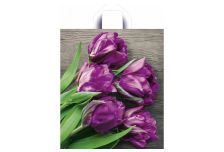 Пакет петля  Тико 43х38 Прекрасные тюльпаны /10уп х 50шт/ ПВД 35мкм (500шт)