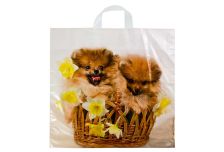 Пакет петля  Тико 42х44 Милые пушистики /6уп х 50шт/ ПВД 40 мкм (300шт) петля