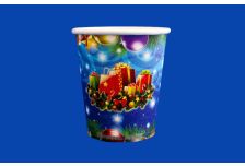 НГ стакан бумажный 0,250л диам 80мм Marin ПОДАРКИ (1000шт)