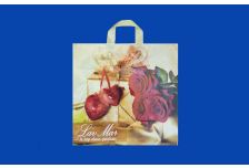 Пакет петля  ДПА 39х40 Лав Мар Подарок с розами /20уп х 20шт/ПВД 80мкм (400шт)