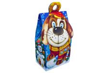 Подарочная упаковка 500г НГ  ИЗБУШКА СИМВОЛ СОБАКА (250шт)