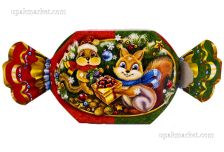 Подарочная упаковка 700г НГ  КОНФЕТКА ЛЕСНАЯ (175шт)