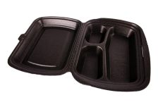 Ланч бокс LB-3 ЧЕРНЫЙ   /250*195*68/   Мегапласт   (100шт)