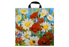 Пакет петля  АП 45х45 Полевые цветы /6уп х 50шт/ ПВД (300шт)