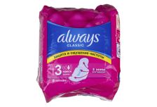 Прокладки  ОЛВЕЙЗ Классик Maxi Single 8шт разм3 (12уп)  Prokter@Gamble