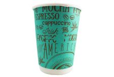 Бум стакан ИнтроПластик 0,350л диам 90мм ГН BIG CUP 2-х слойн.  /20уп * 30шт/ (600шт)